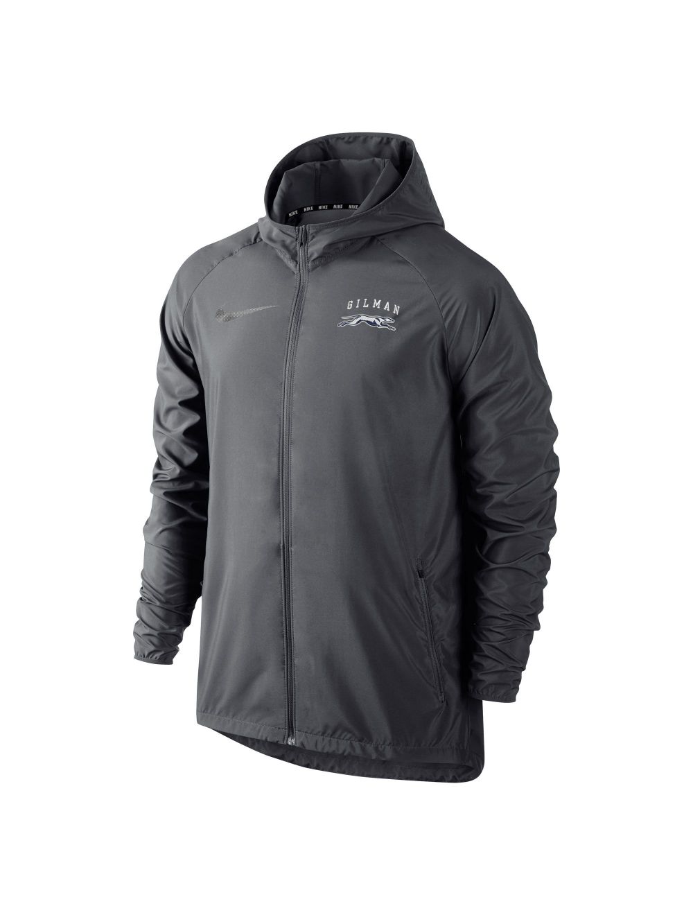 grey nike jacket zip up
