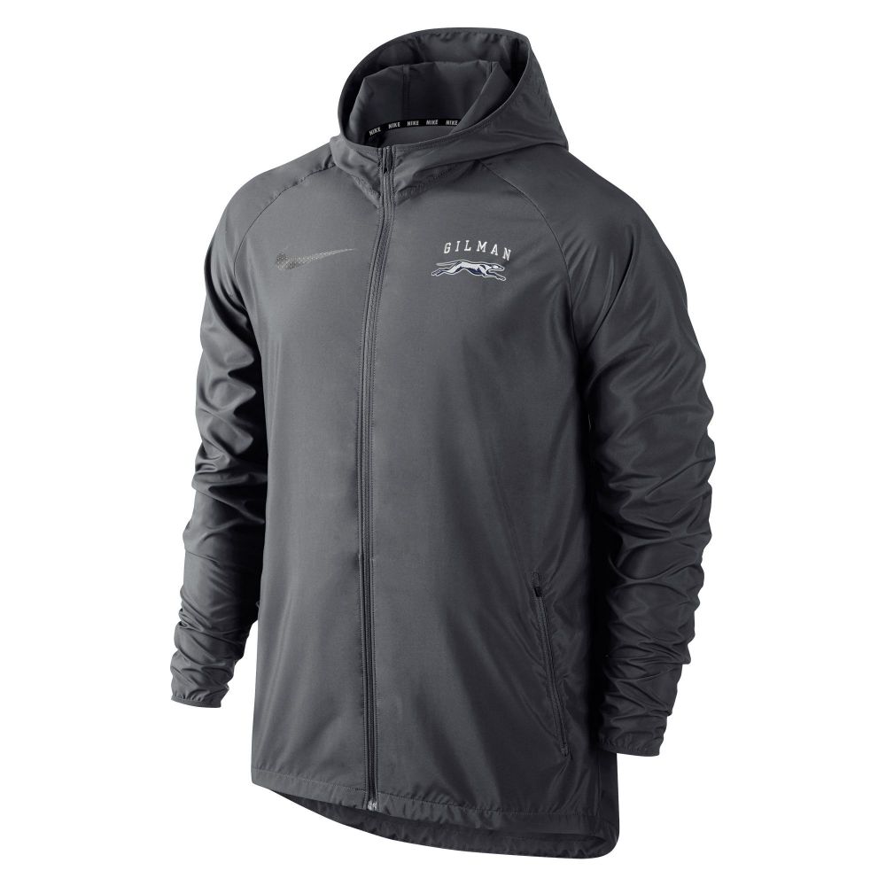 grey nike jacket zip up