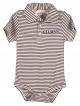 Onesie Polo Blue and White Stripe