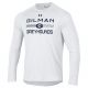 T SHIRT MEN UA WHT MD BAR L/S