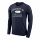 T SHIRT L/S NAVY NIKE LAX