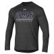 T SHIRT LS UA TECH DK GREY